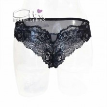 Brasiliana Saten Lormar tulle e pizzo frastaglio