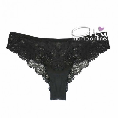 Brasiliana Saten Lormar tulle e pizzo frastaglio