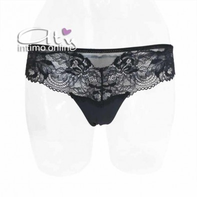 Brasiliana Saten Lormar tulle e pizzo frastaglio