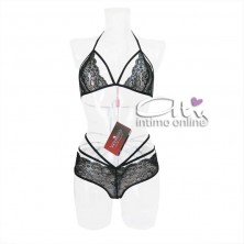 Chilirose intimo donna Reggiseno e panty sexy string CR-4171