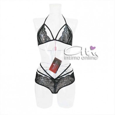 Chilirose intimo donna Reggiseno e panty sexy string CR-4171