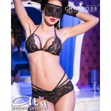 Chilirose intimo donna Reggiseno e panty sexy string CR-4171