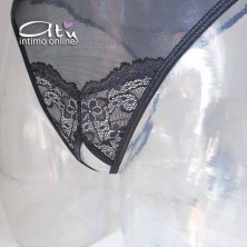 Body lingerie hot aperto con scollatura manta Veronique Passion