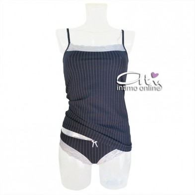 Jadea completo mirtillo 4126 top + mutandina