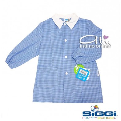 Grembiule bambino asilo scuola infanzia Siggi Unito e quadrettato