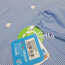 Grembiule bambino asilo scuola infanzia Siggi Unito e quadrettato