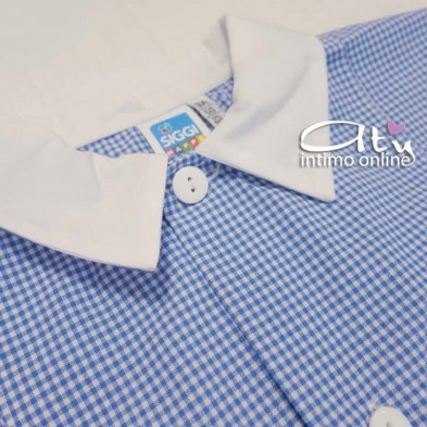 Grembiule bambino asilo scuola infanzia Siggi Unito e quadrettato