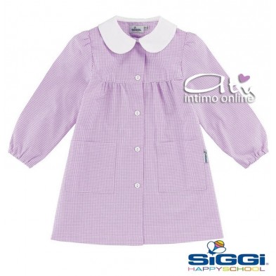 Grembiule bambina Asilo scuola infanzia Siggi Unito e quadrettato