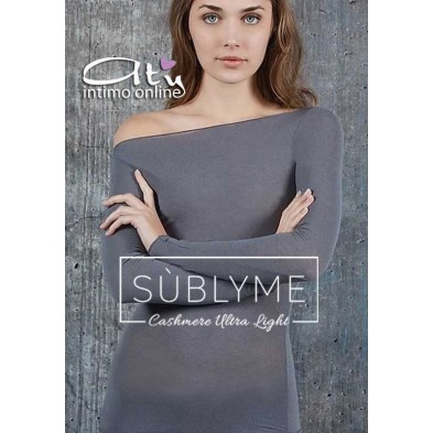 Maglia intima da donna manica lunga Sublyme scollo barca 1416 The luxury cashmere ultra light Experience