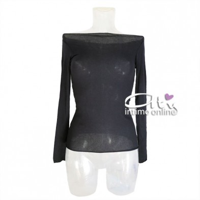 Maglia intima da donna manica lunga Sublyme scollo barca 1416 The luxury cashmere ultra light Experience