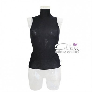 Lupetto donna collo costina senza maniche Sublyme 1422 The luxury cashmere ultra light