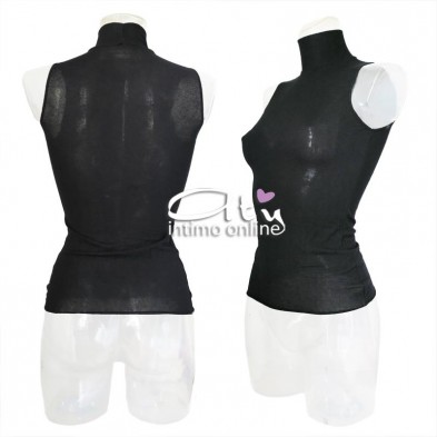 Lupetto donna collo costina senza maniche Sublyme 1422 The luxury cashmere ultra light