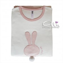 Pigiama donna con righe LoveandBra 28599 invernale