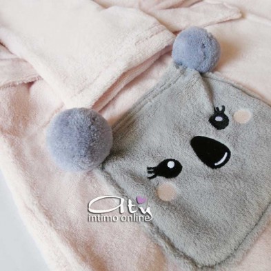 Vestaglia da camera Koala e Pon Pon in coral Infiore Lullaby LUL 670351