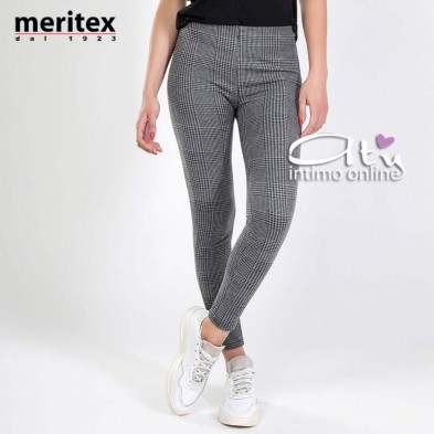 Leggings comfort Meritex tartan grigio 3809
