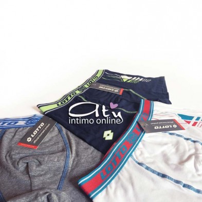 Tris Boxer uomo Lotto LB1254 Sport pipping contrasto - mutande intimo
