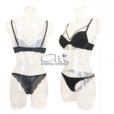 Completino con reggiseno Pushup pois Infiore Love Begins LOV1650 - intimo donna