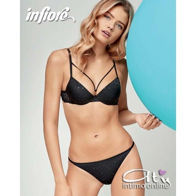 Completino con reggiseno Pushup pois Infiore Love Begins LOV1650 - intimo donna