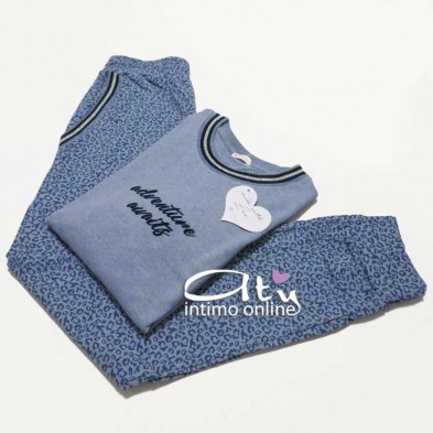 Coveri Pigiama invernale maculato Denim EP3099 - pigiami invernali
