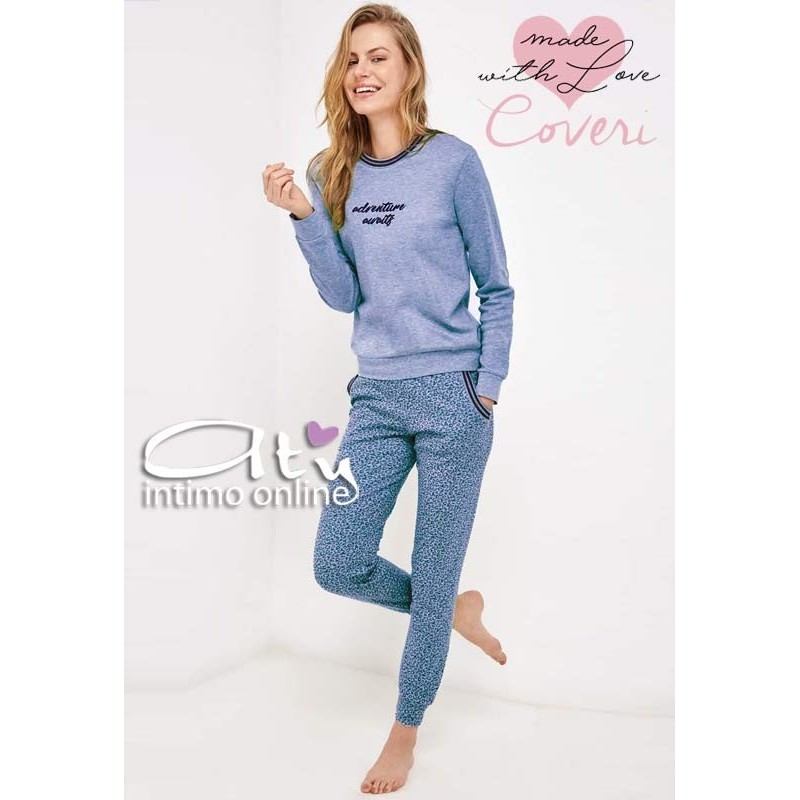 Coveri Pigiama invernale maculato Denim EP3099 - pigiami invernali