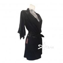 Kimono in raso da camera LivCorsetti Vilanata con perizoma hot - vestaglie da camera