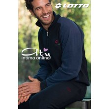 Lotto tuta da casa LA6023 con zip - pigiami uomo invernali