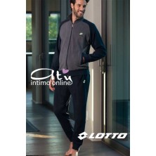 Lotto tuta da casa LA6023 con zip - pigiami uomo invernali