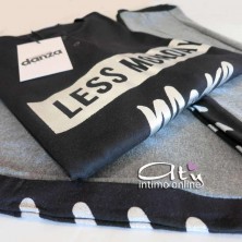 pigiami ragazza - Dimensione Danza Pigiama invernale con cuori argento DD20155