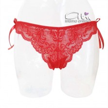 Jadea Christmas slip brasiliana 6079 - intimo rosso donna