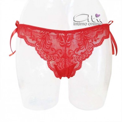Jadea Christmas slip brasiliana 6079 - intimo rosso donna