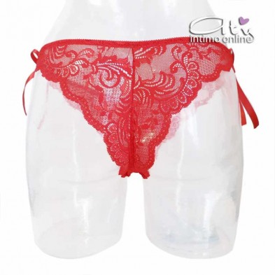 Jadea Christmas slip brasiliana 6079 - intimo rosso donna