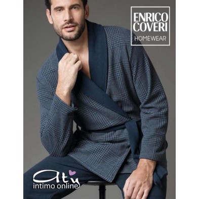 Vestaglia corta da camera invernale EP5083 Enrico Coveri uomo