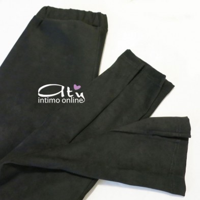 Leggings nero Rossoporpora scamosciato LR284