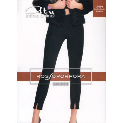 Leggings nero Rossoporpora scamosciato LR284