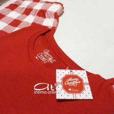 Coveri pigiama invernale rosso Natale da donna EP1312
