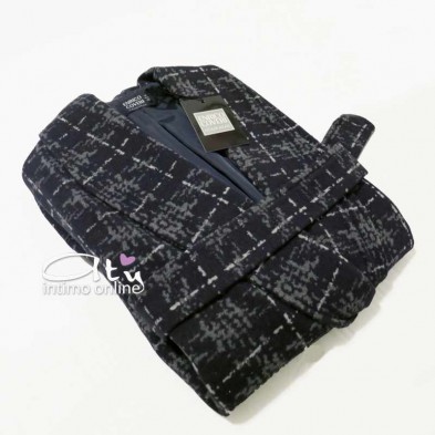 Vestaglia corta da camera invernale EP5063 Enrico Coveri uomo Blu