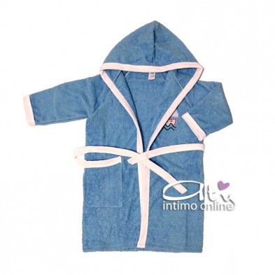 Accappatoio bambina e bambino in spugna da bagno