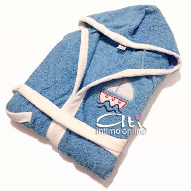 Accappatoio bambina e bambino in spugna da bagno