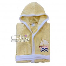 Accappatoio bambina e bambino in spugna da bagno