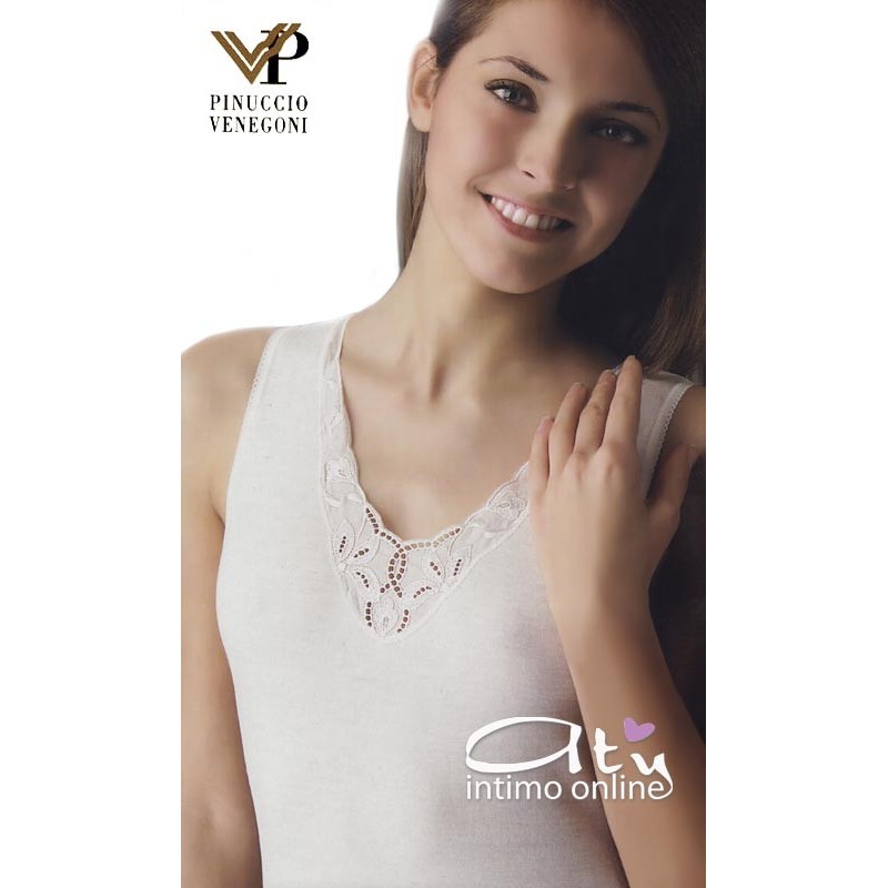 Top misto lana e cotone interno 353 Pinuccio Venegoni intimo donna