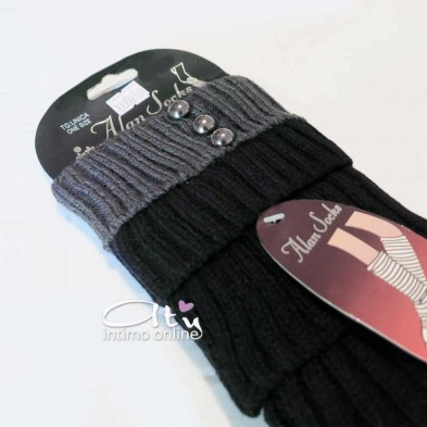 Scaldamuscoli con bottoni borchia Alan Socks
