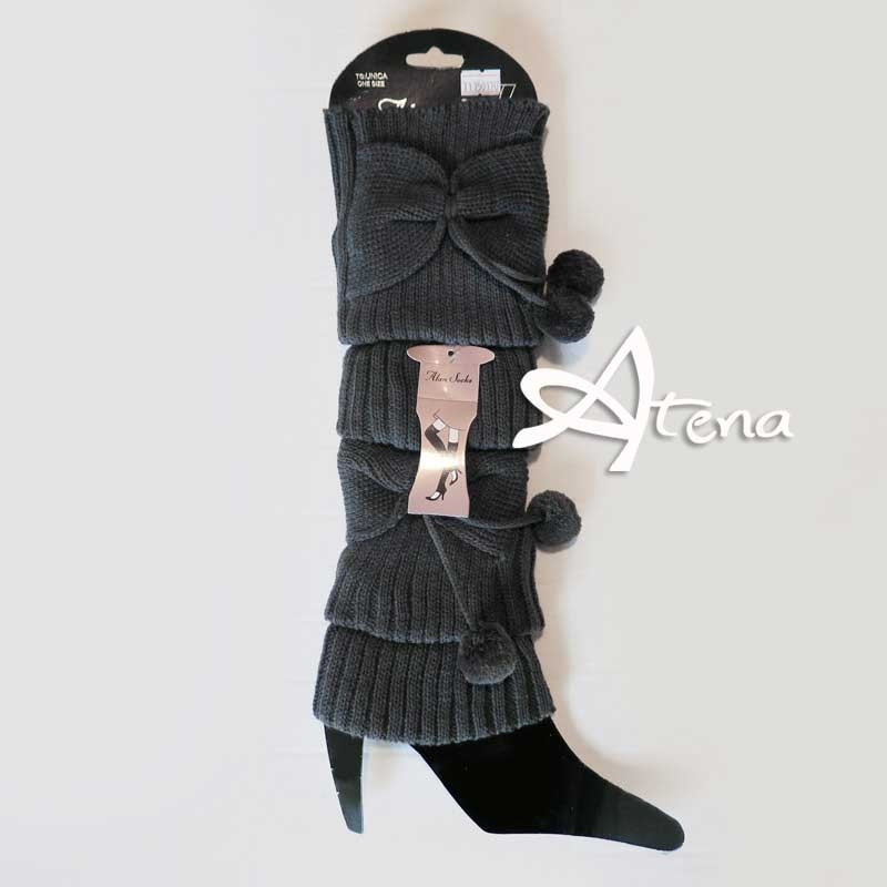 Scaldamuscoli effetto fiocco con pom pom Alan Socks