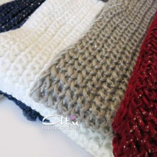 Scaldacollo in lana di viscosa diversi colori sciarpa donna