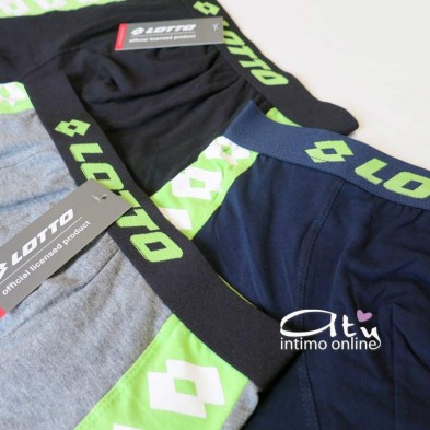 Tris Boxer uomo Lotto Sport  LB1256_A pack verde - mutande intimo