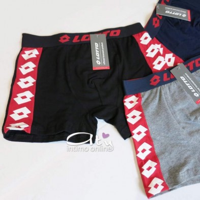 Tris Boxer uomo intimo Lotto Sport  LB1256_B pack rosso