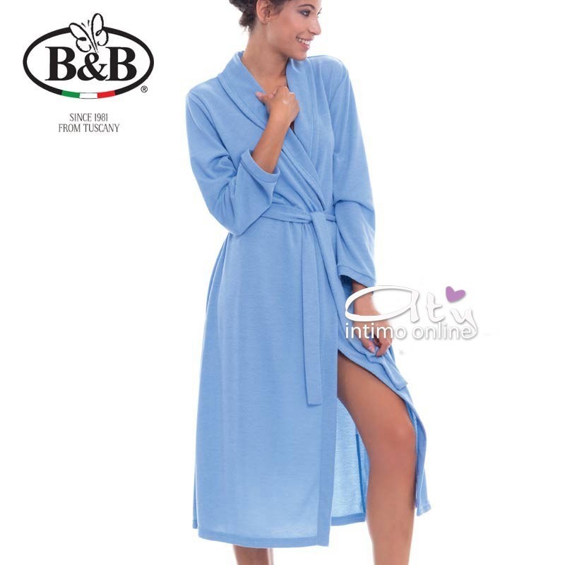 Vestaglia da camera donna a manica lunga made in Italy Estonia B&B