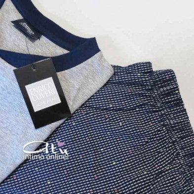 Pigiama estivo Coveri pigiameria uomo EP8130 elegant line homewear Sport