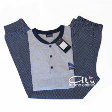 Pigiama estivo Coveri pigiameria uomo EP8130 elegant line homewear Sport