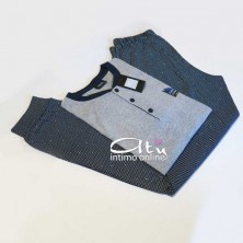 Pigiama estivo Coveri pigiameria uomo EP8130 elegant line homewear Sport