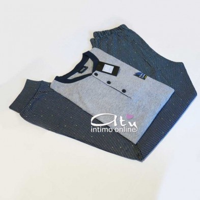 Pigiama estivo Coveri pigiameria uomo EP8130 elegant line homewear Sport